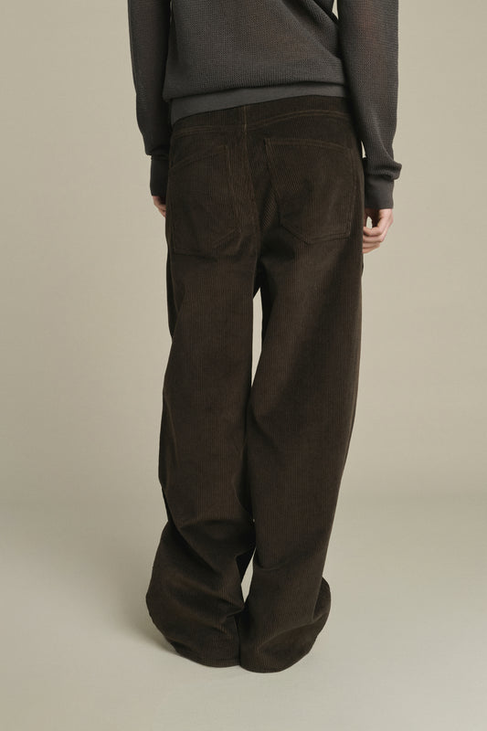 Gunther Trousers - Dark Brown - Cotton - Women
