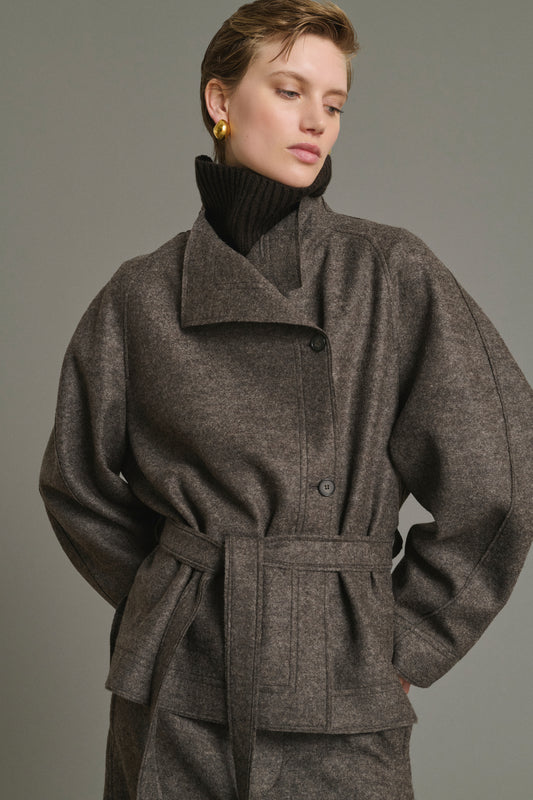 Gad Collar - Chocolate - Merino Wool - Women