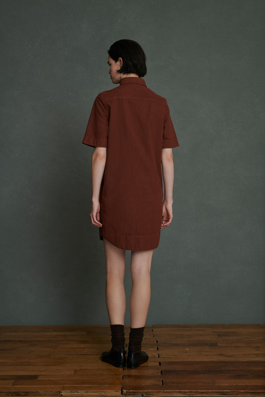 Robe Aziza - Terracotta - Coton - Femme