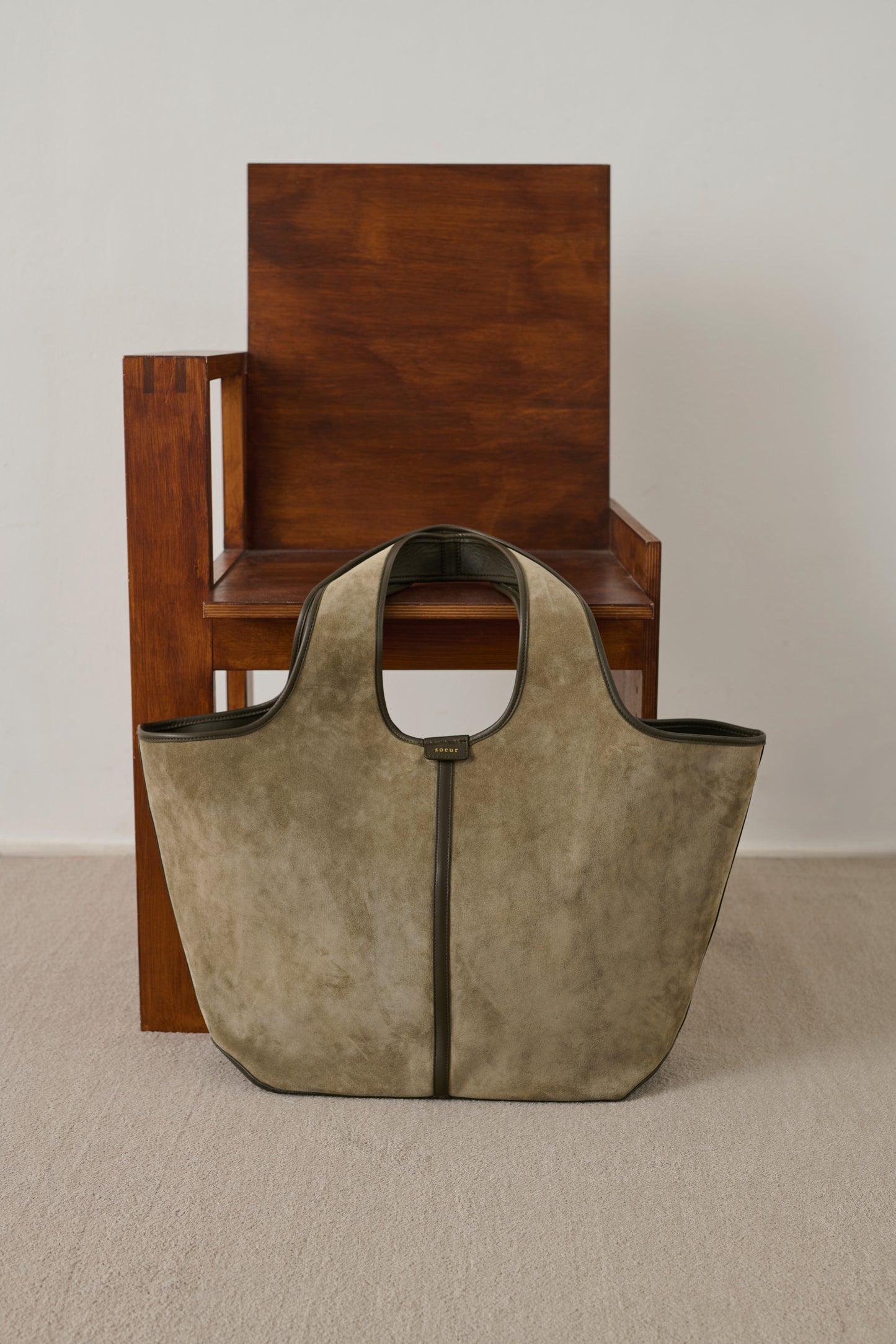 Cabas Douce - Gris - Cuir - Femme