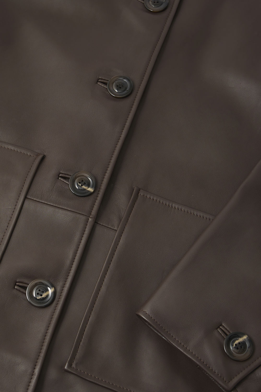 Vincenzo jacket - Taupe - Leather - Women