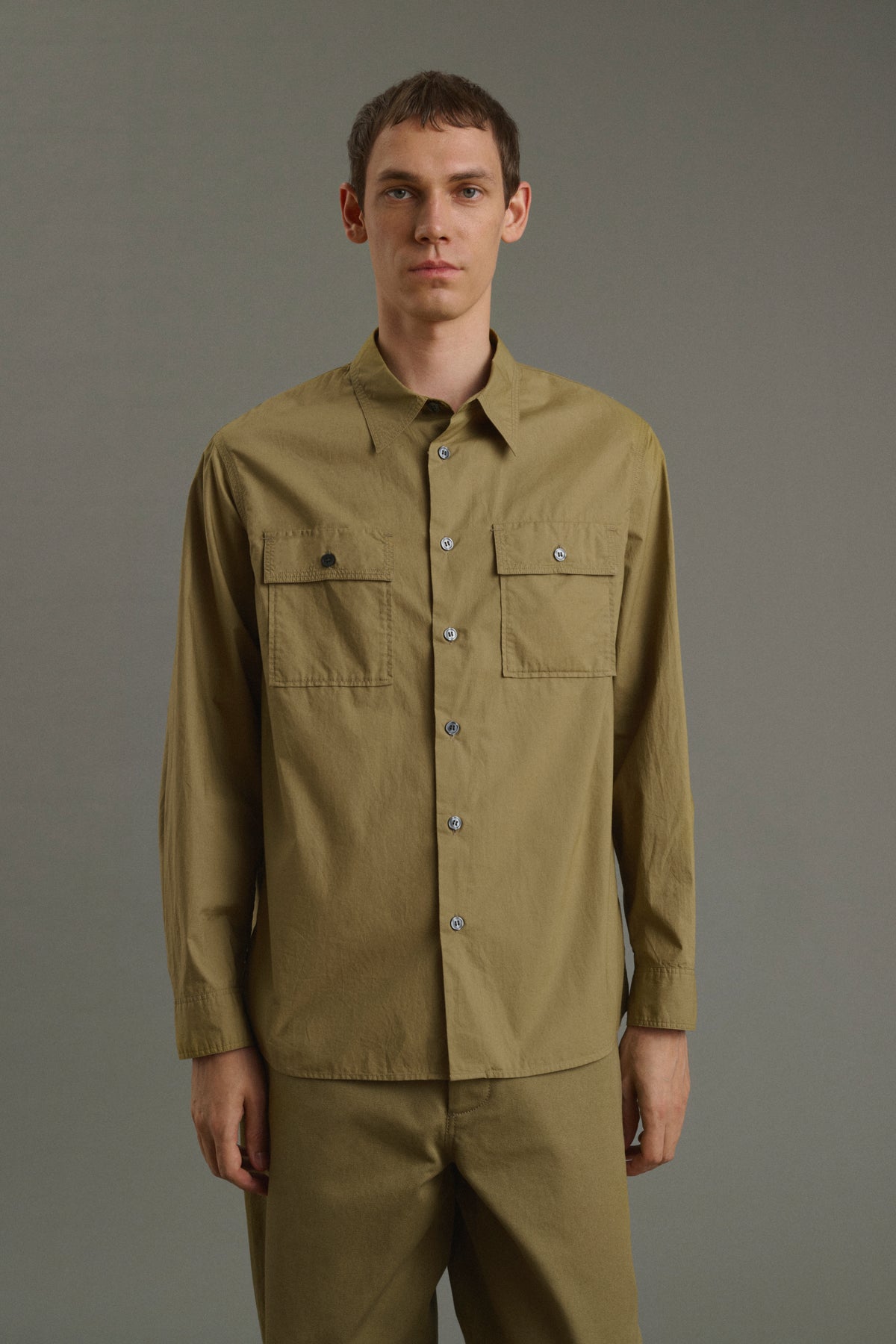 Isaac shirt - Beige - Cotton - Men vue 3