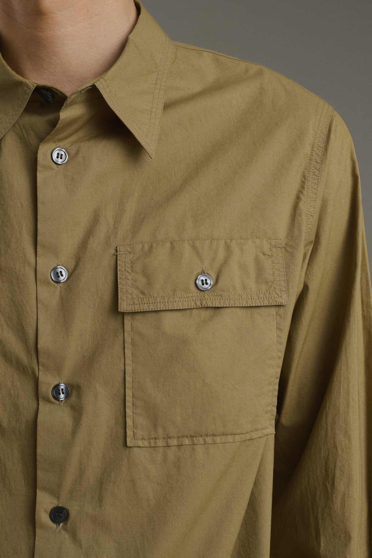Isaac shirt - Beige - Cotton - Men vue 6