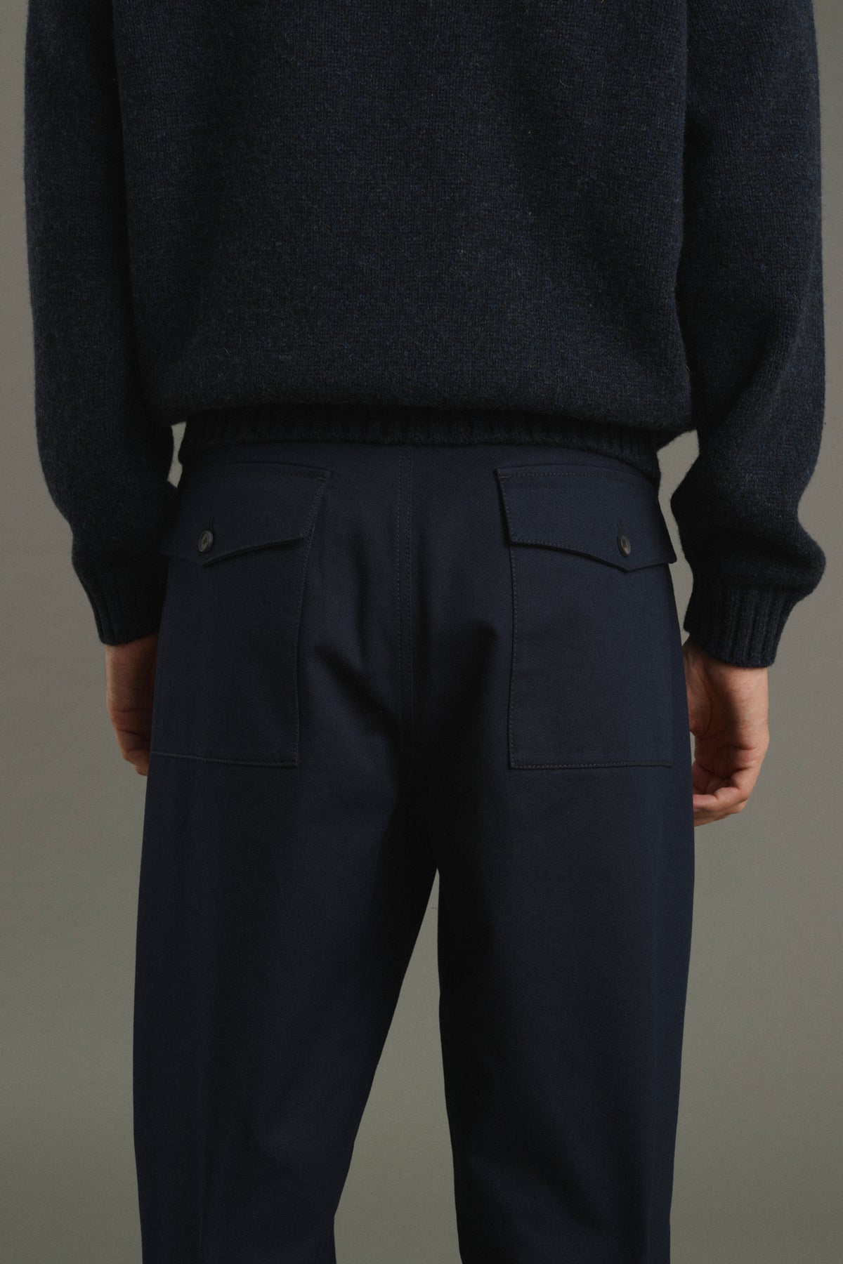 Trousers Chet - Navy - Cotton - Men