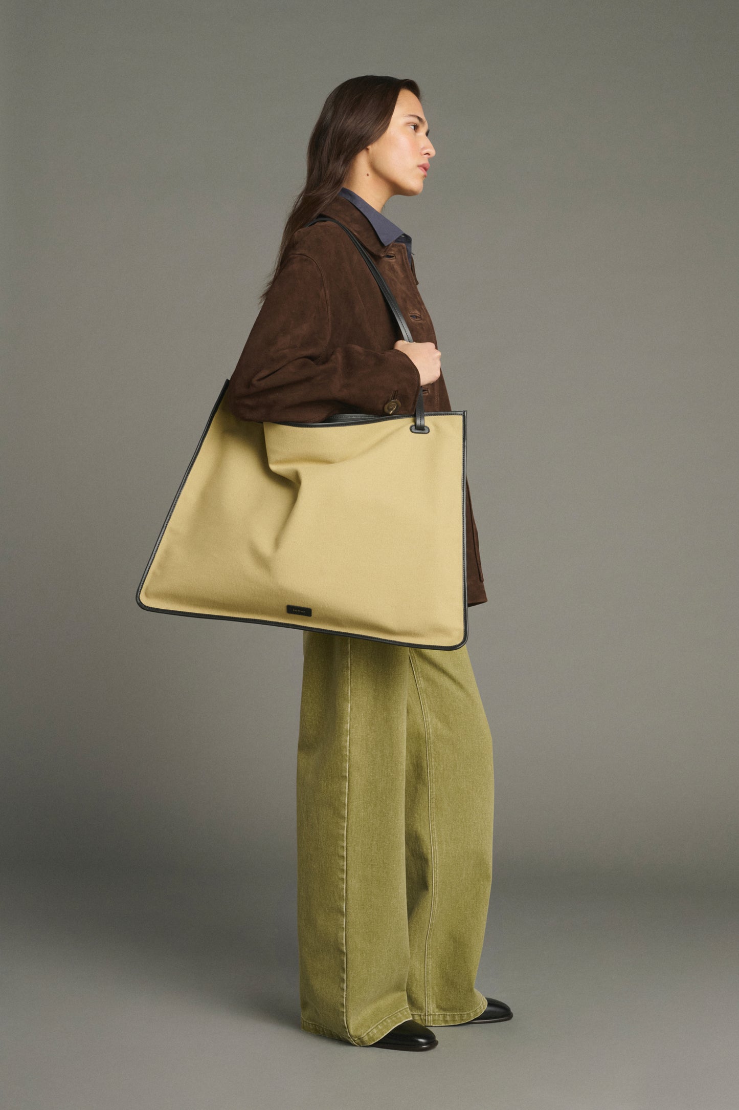 Darla tote bag - Beige/Black - Cotton - Women