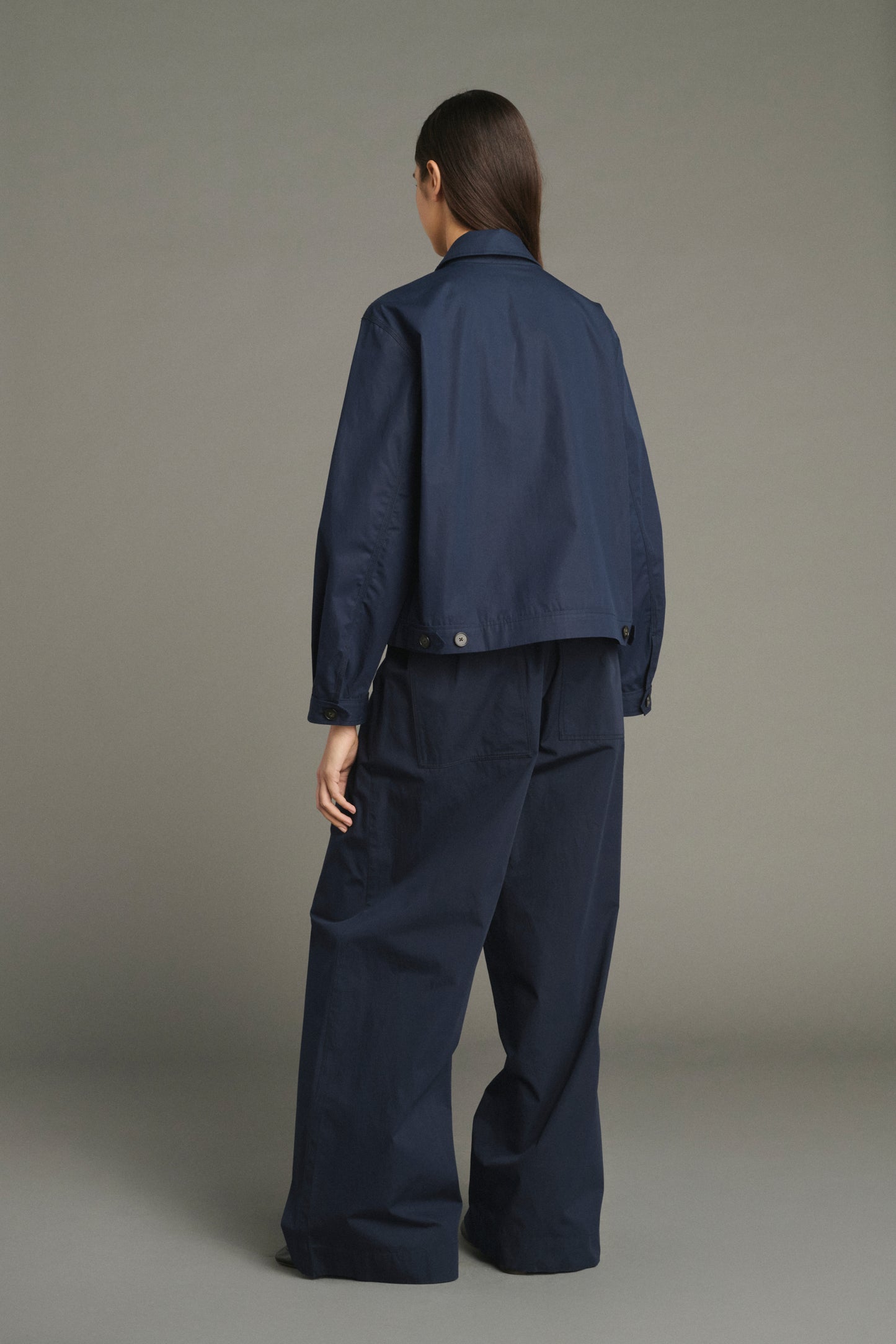 Jared Jacket - Navy - Cotton - Women