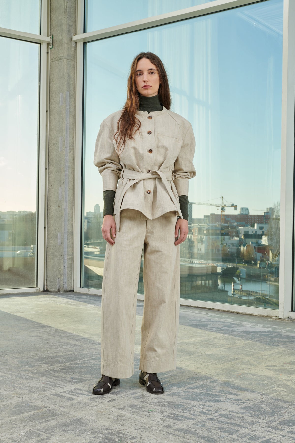TROUSERS PEPINO BEIGE/ECRU vue 8