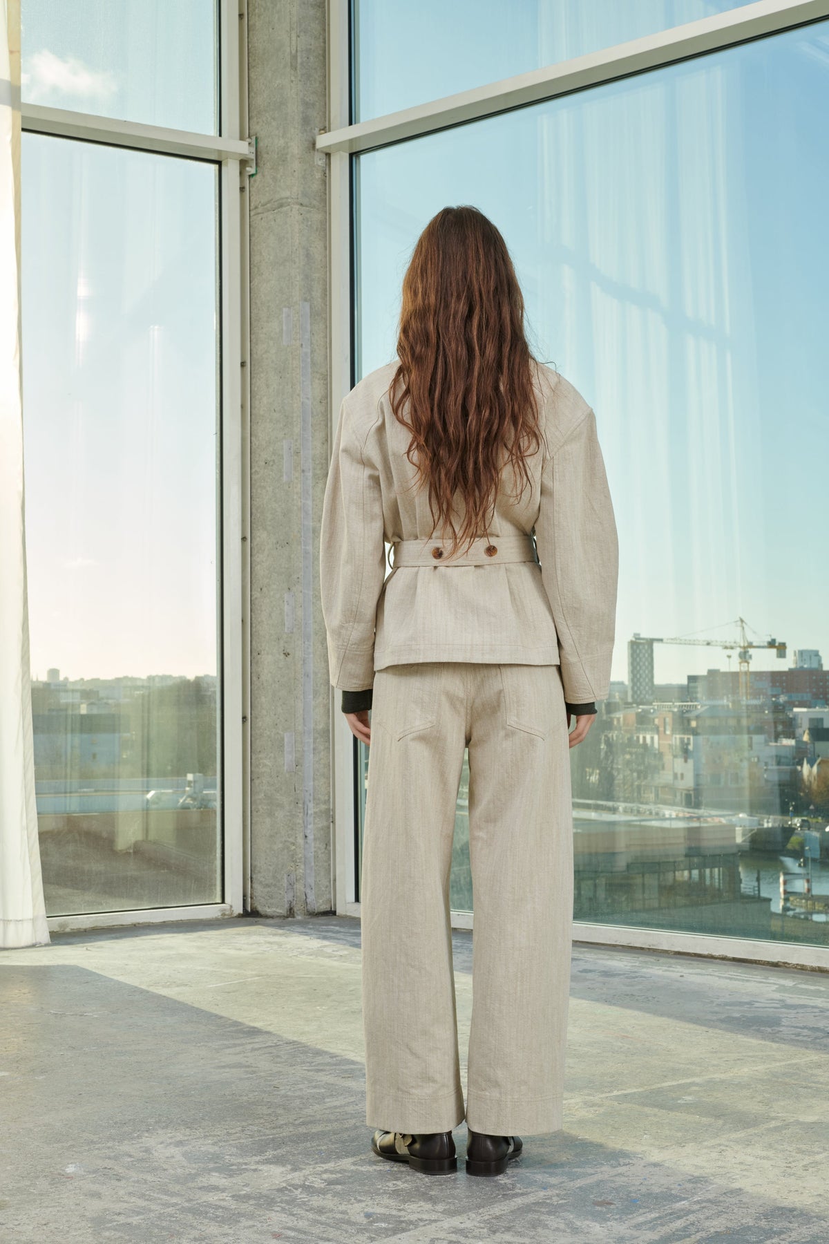 TROUSERS PEPINO BEIGE/ECRU
