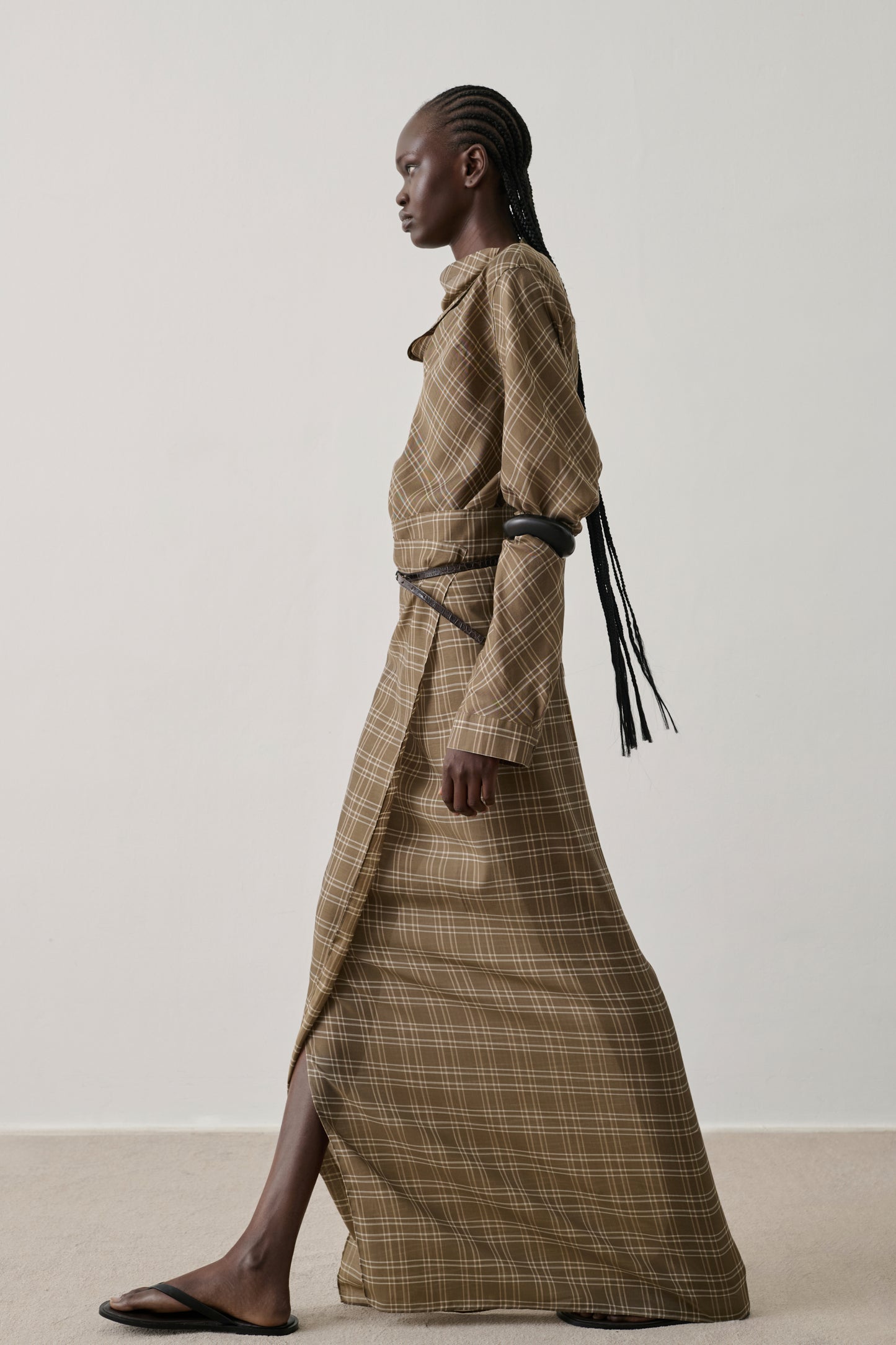 Foulard Sky - Marron Glacé/Écru - Coton - Femme