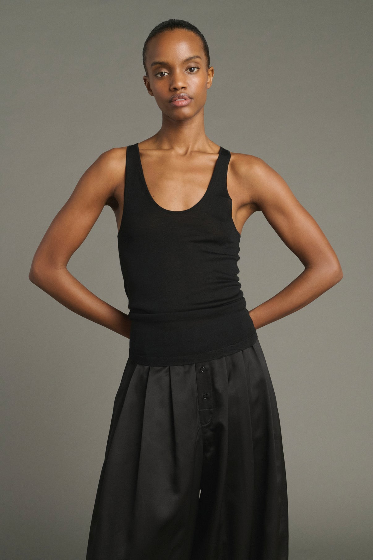 Pullover Juliana - Black - Merino Wool - Women vue 3