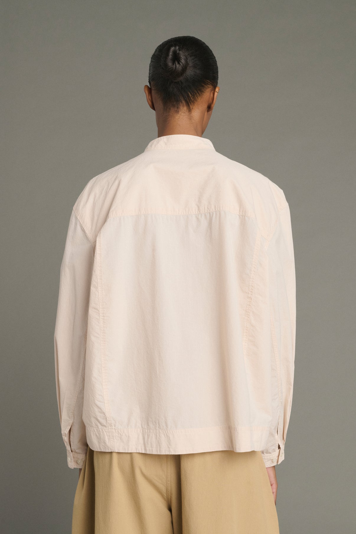 Chypre shirt - Powdery Beige - Cotton - Women vue 3