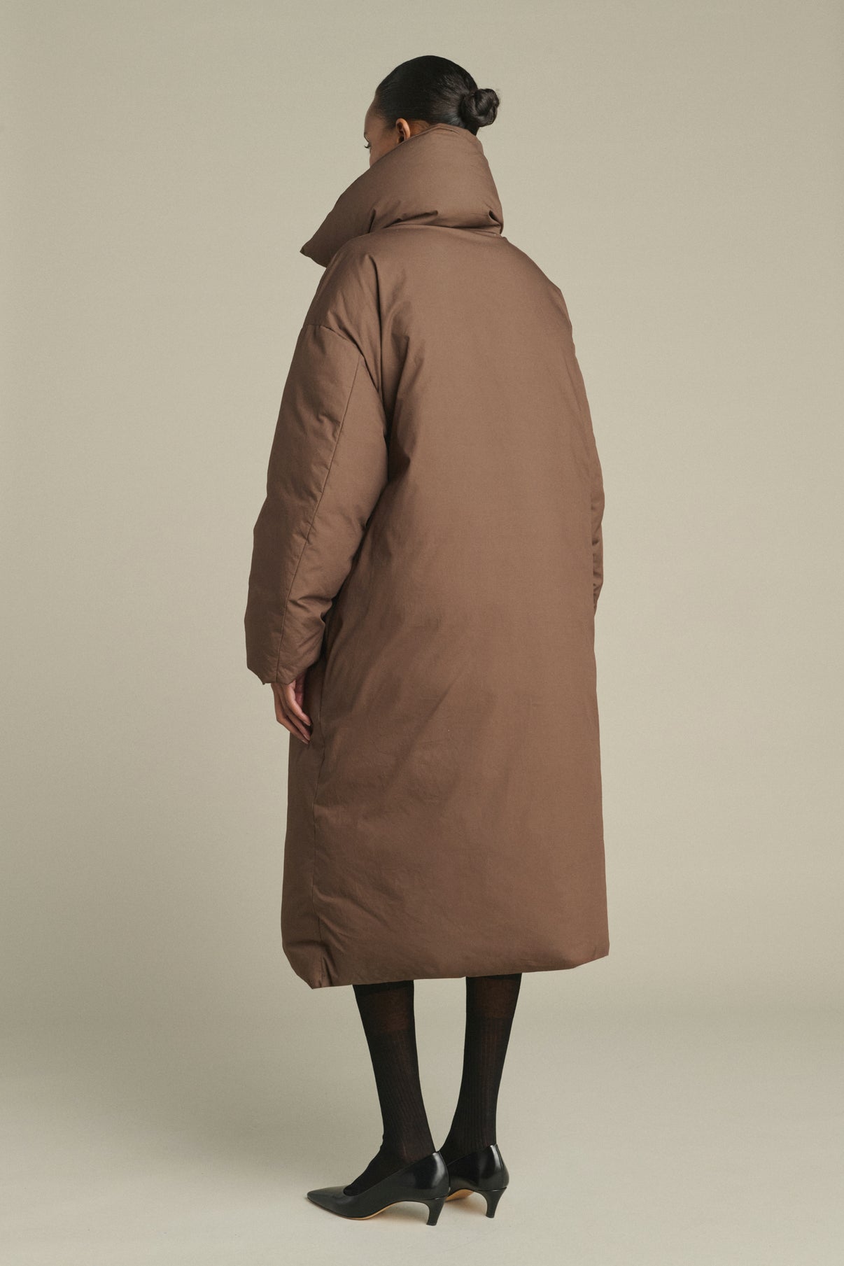 Kelvin puffer jacket - Brown - Cotton - Women vue 2