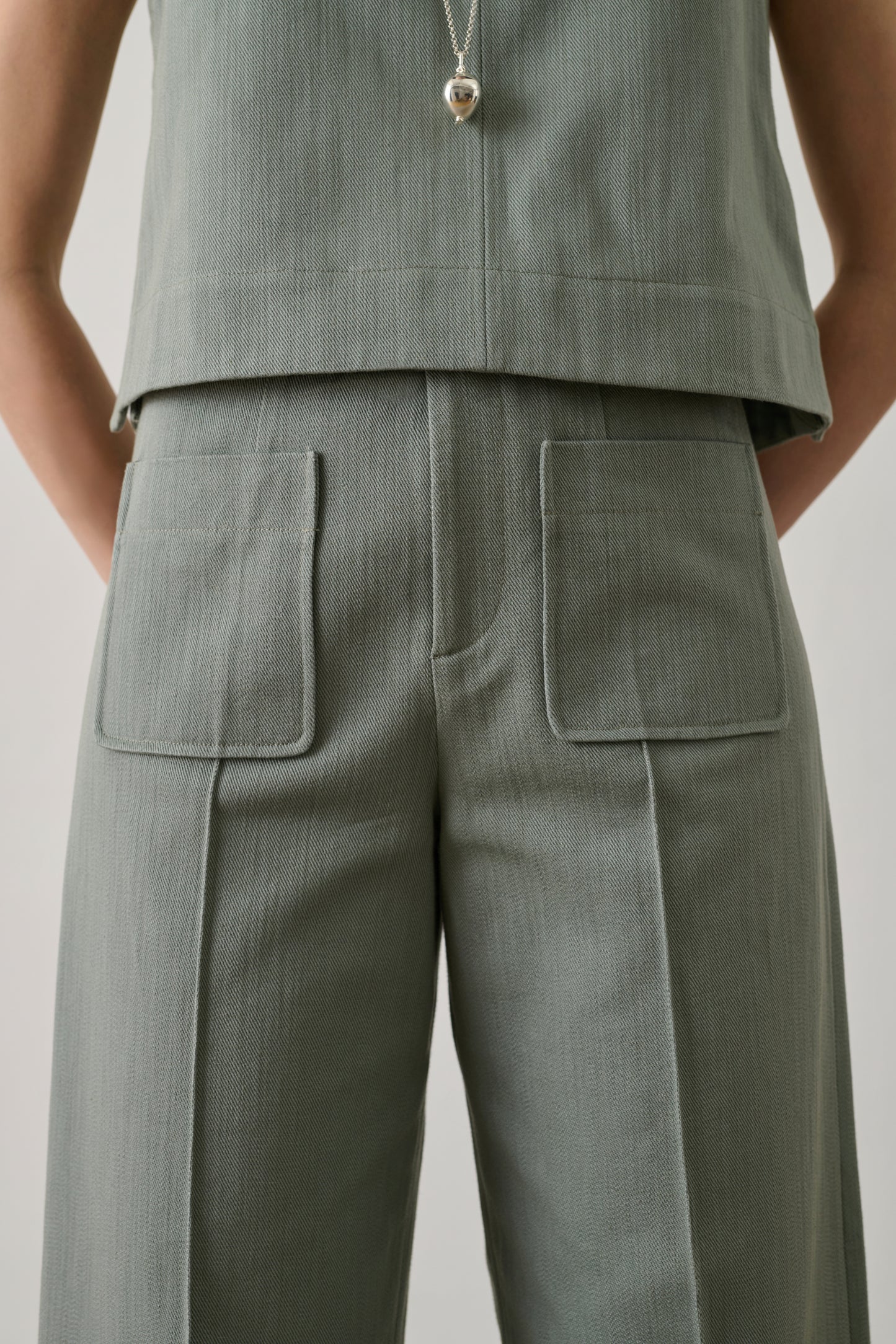 Harry Trousers - Eau de Nil - Cotton - Women