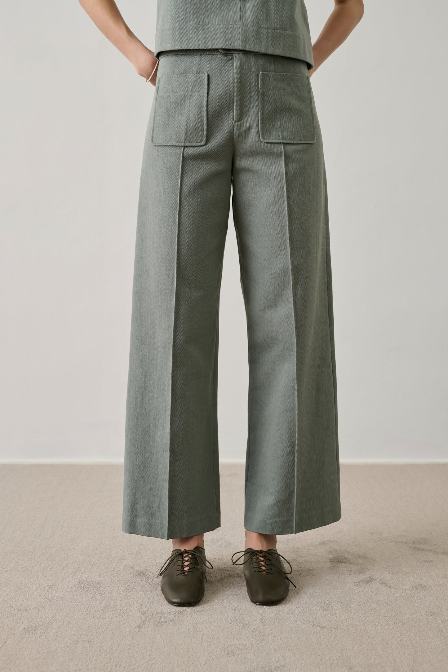 Harry Trousers - Eau de Nil - Cotton - Women