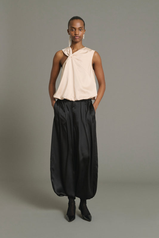 Leopold trousers - Black - Silk - Women
