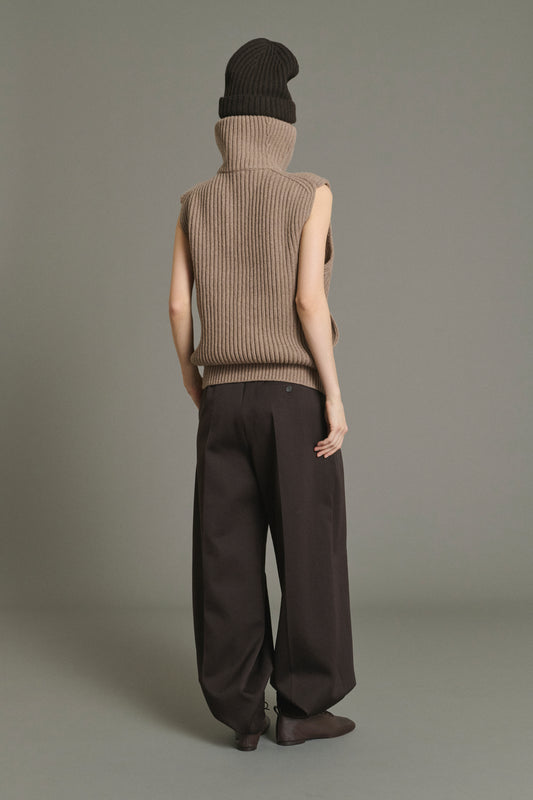 Jacket Kristen - Beige Chiné - Merino Wool - Women