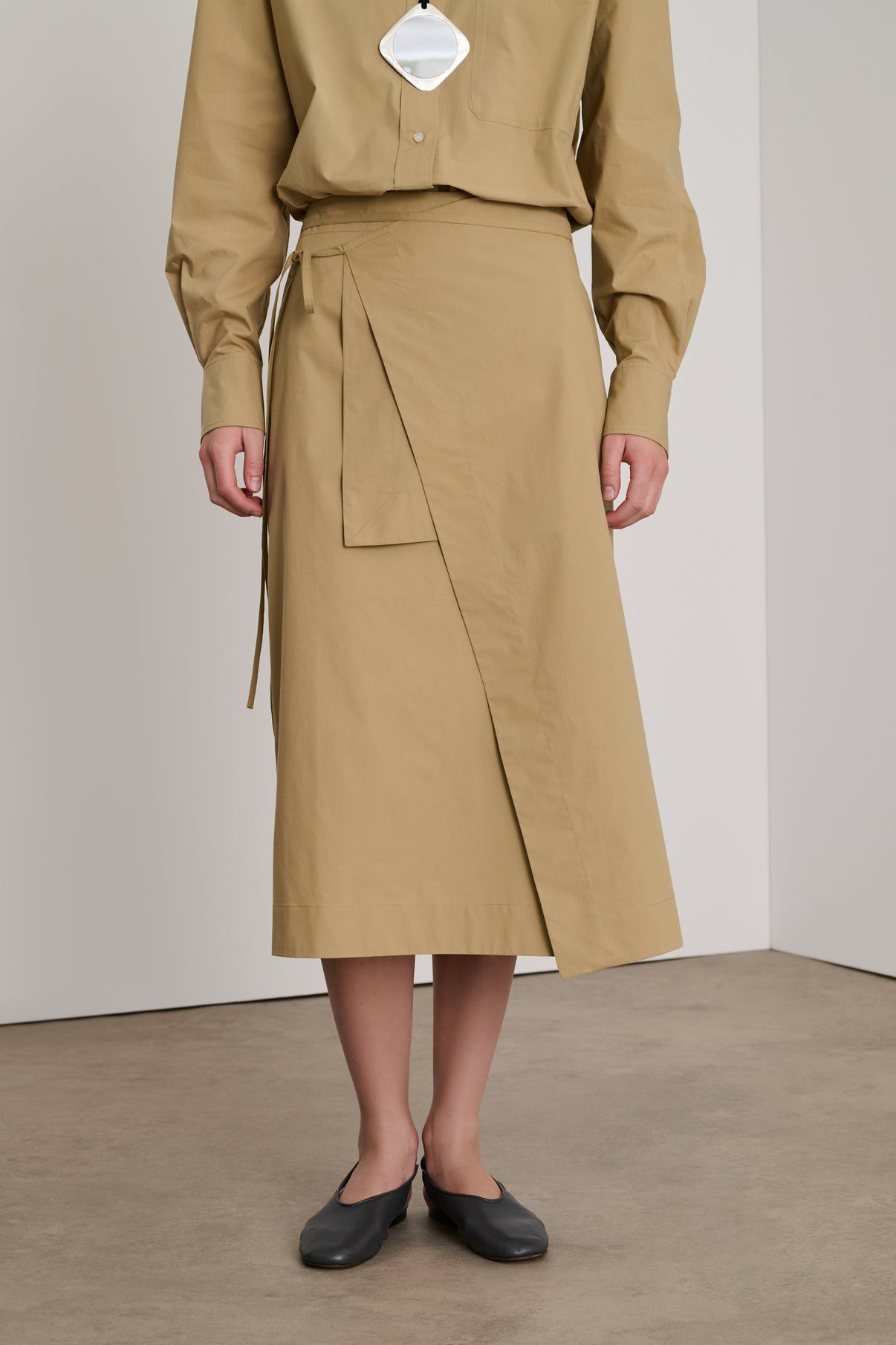 Jupe Dolce - Beige Foncé - Coton - Femme vue 2