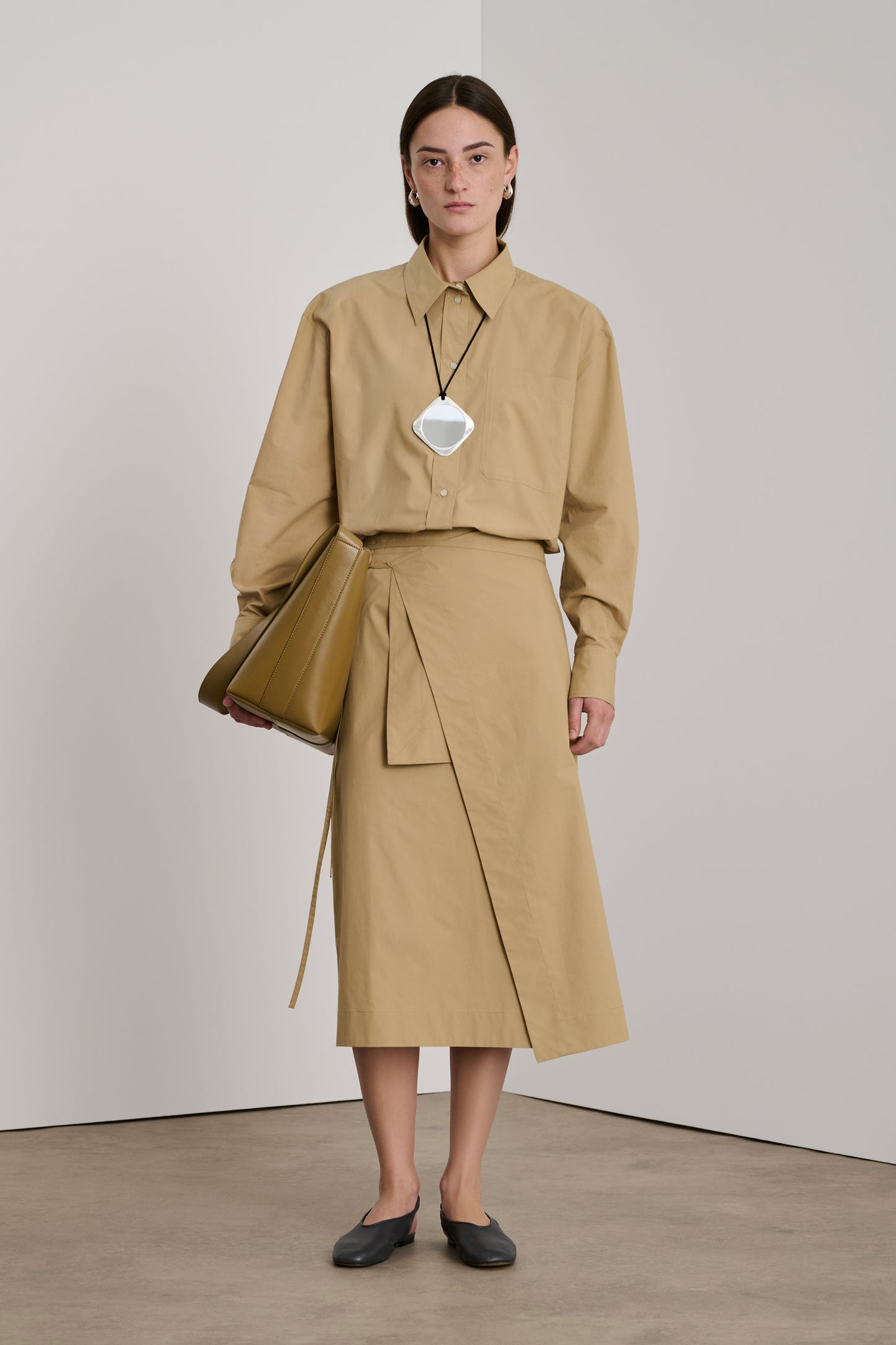 Jupe Dolce - Beige Foncé - Coton - Femme