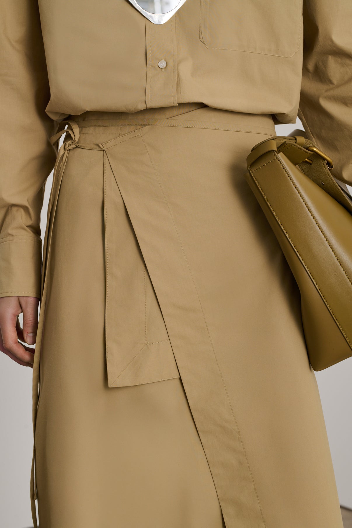 Jupe Dolce - Beige Foncé - Coton - Femme vue 4