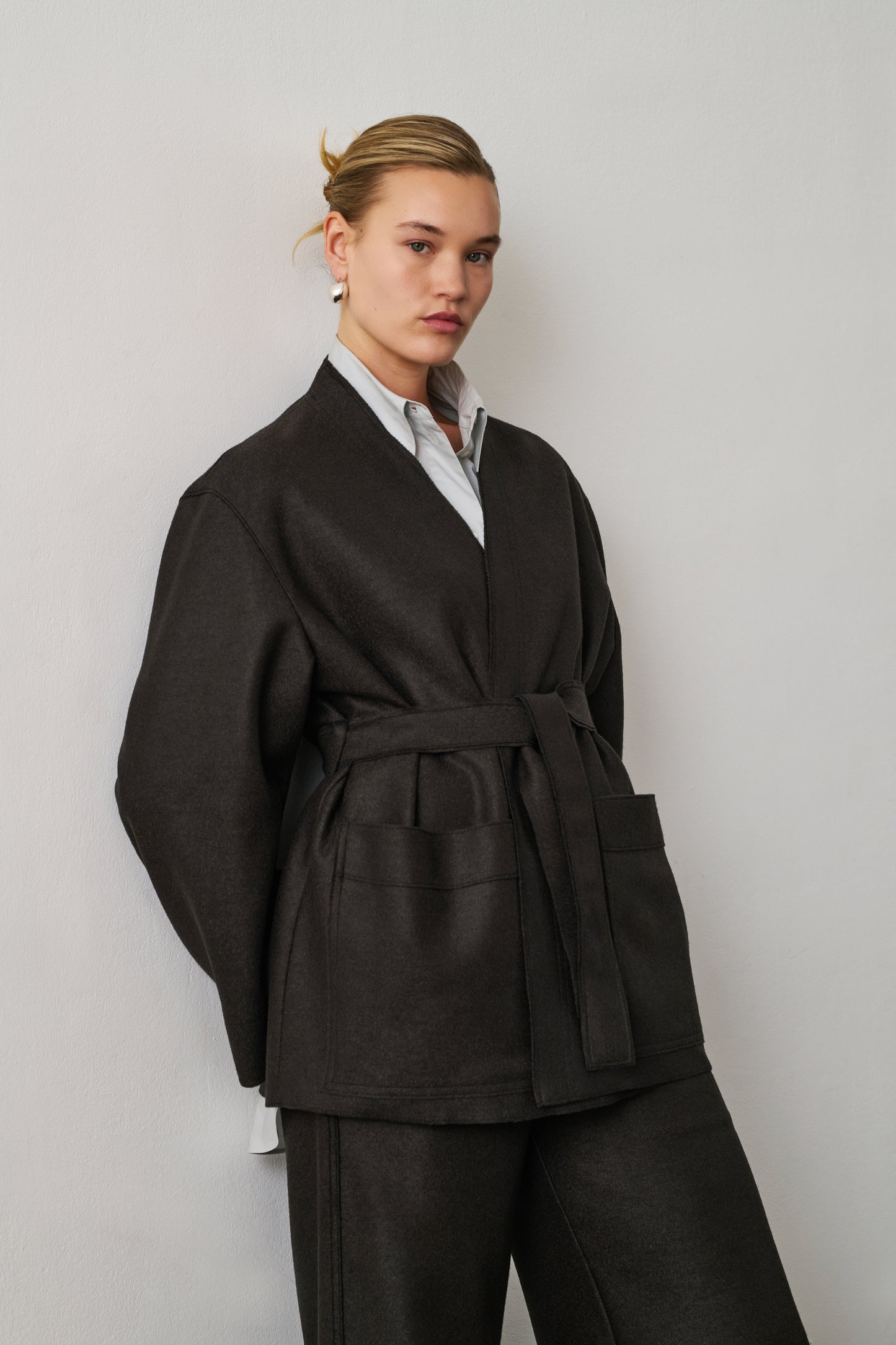 Veste Balme - Vert Ébène - Laine - Femme