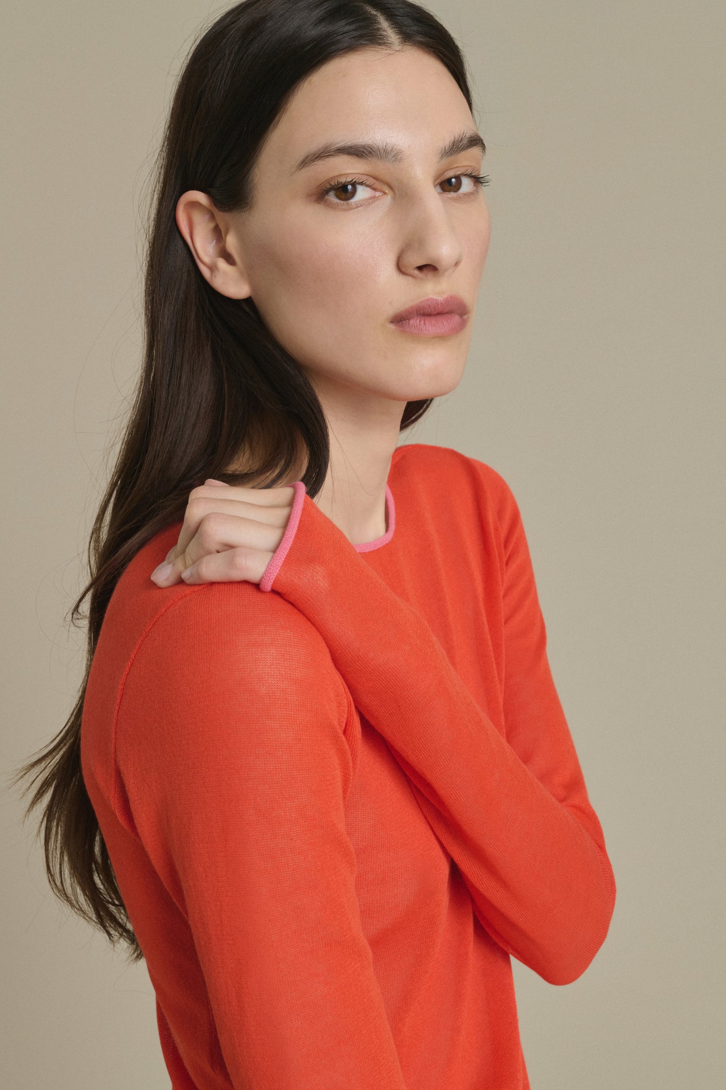Irene Mini orange-red knit dress Soeur & TL180 - Soeur