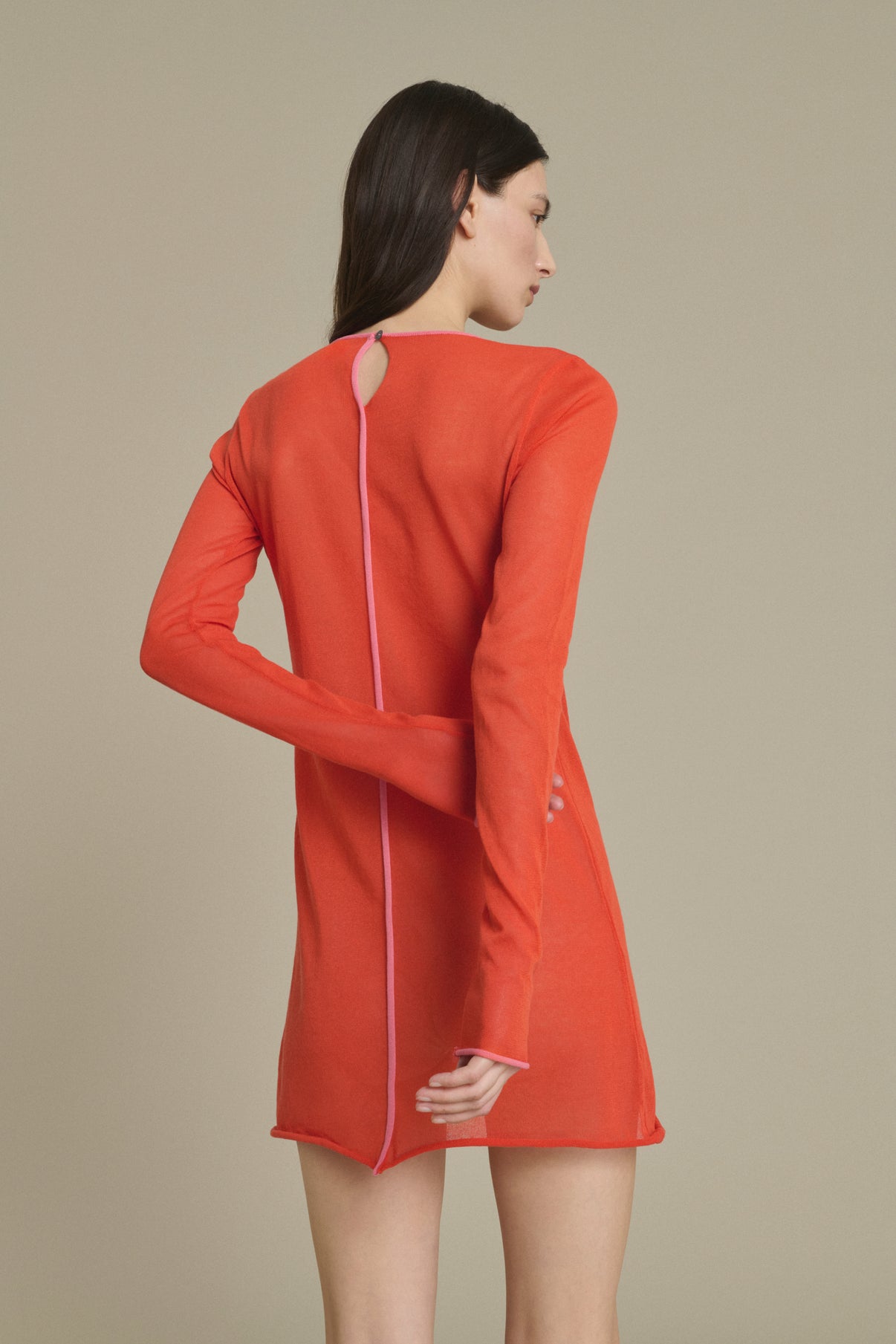 Irene Mini orange-red knit dress Soeur & TL180 - Soeur vue 3