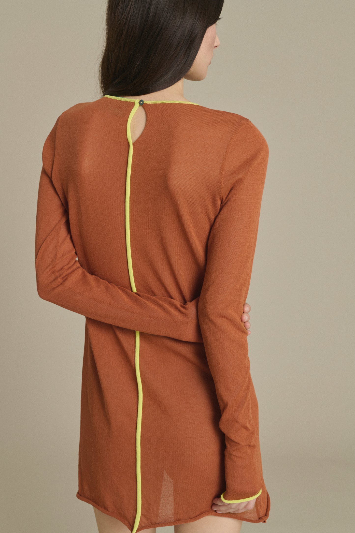 Irene Mini dress in caramel knit Soeur & TL180 - Soeur