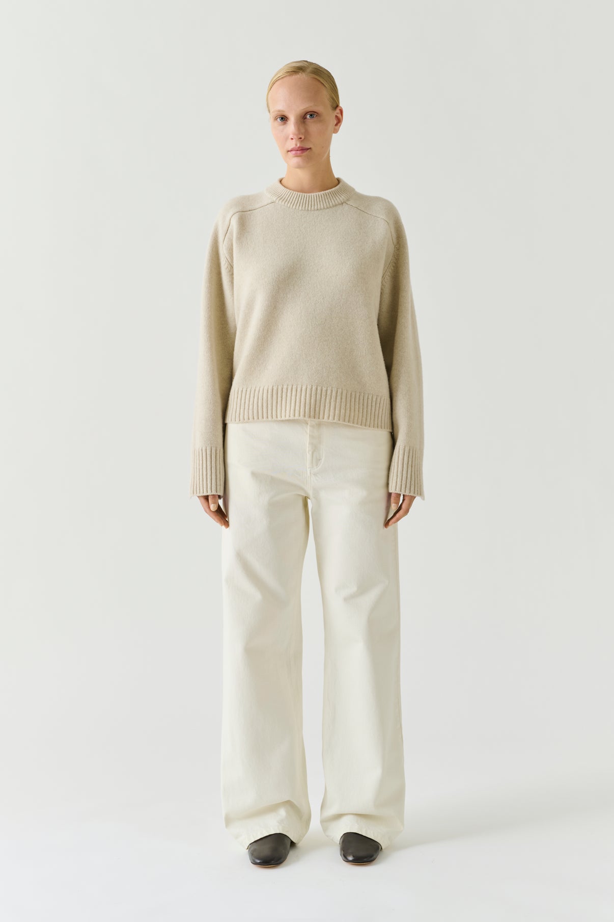 Pullover Will - Marl Ecru - Merino Wool - Women vue 2