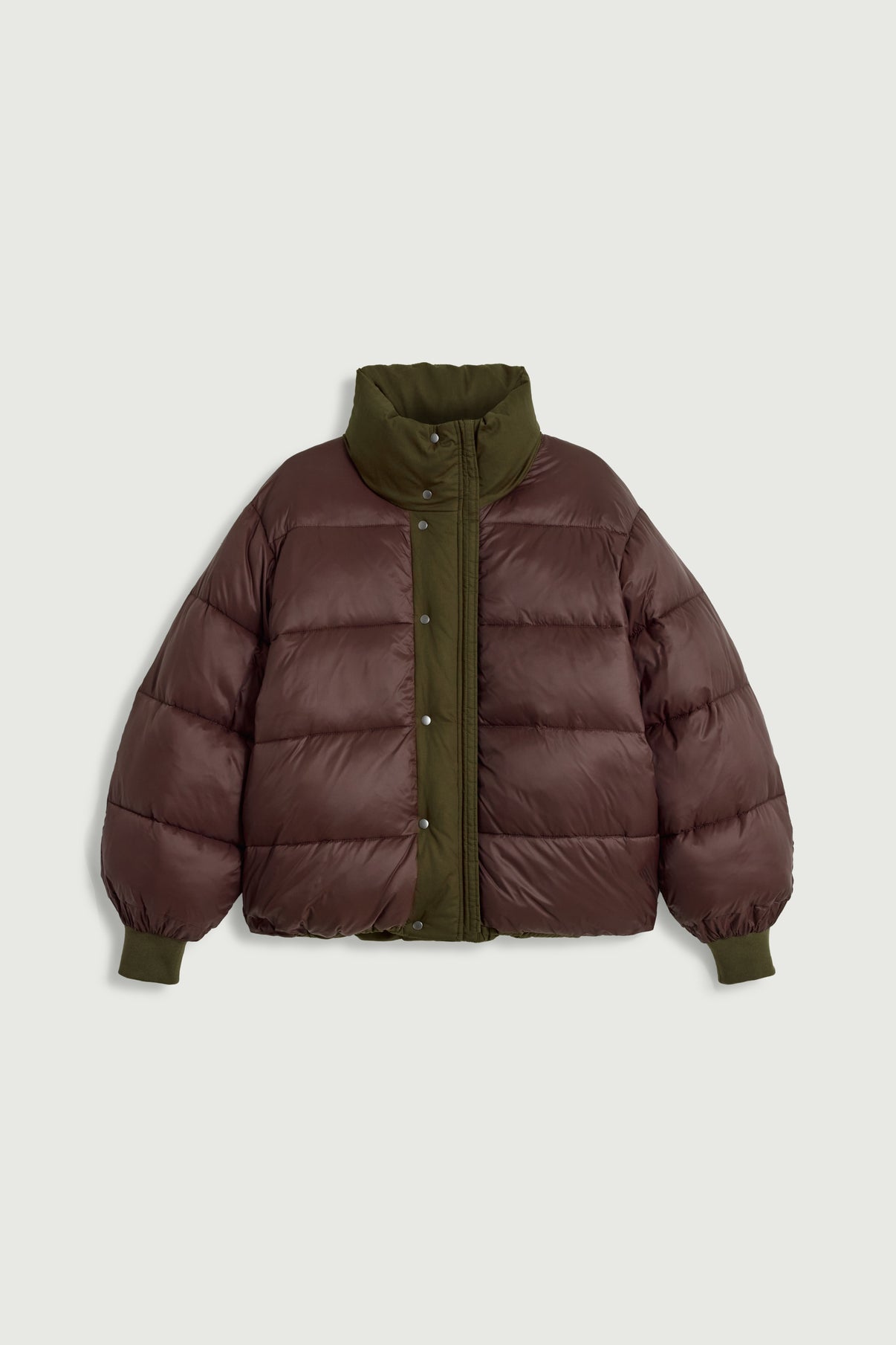 Java puffer jacket - Khaki - Cotton - Women vue 7