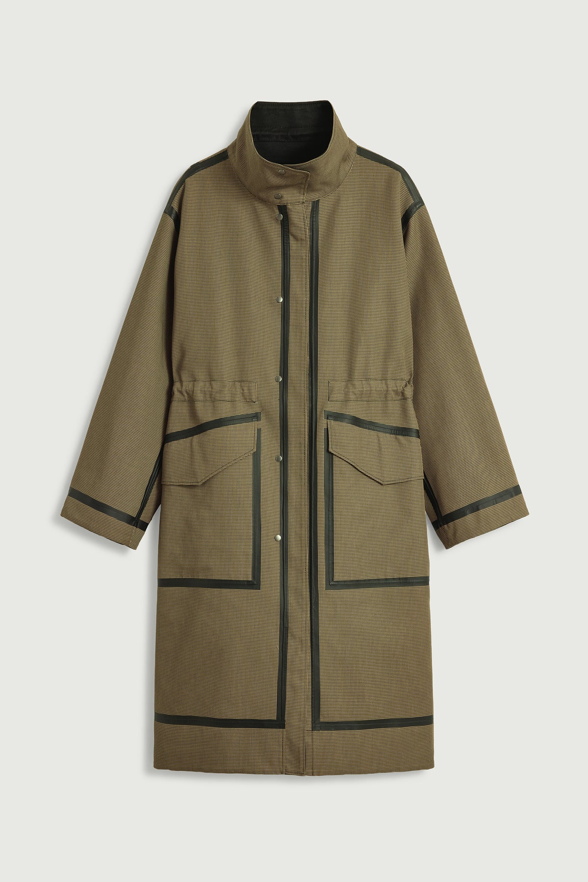 Luce coat - Reversible black beige parka for women - Soeur vue 8