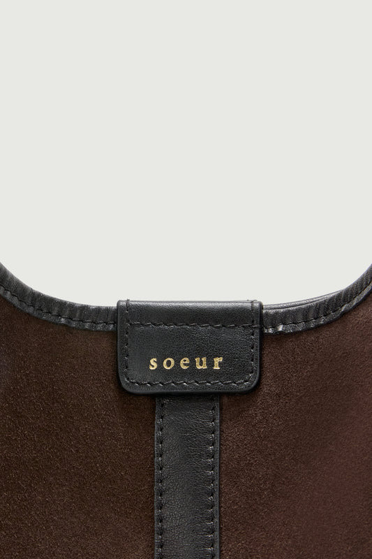 Delice Tote Bag - Dark Brown - Leather - Women