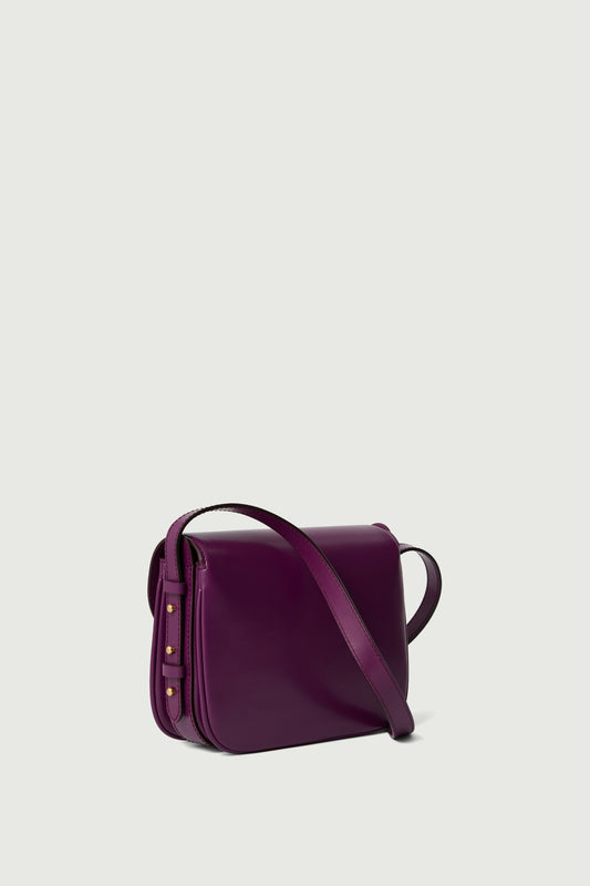 Sac Bellissima Mini - Pourpre - Cuir - Femme