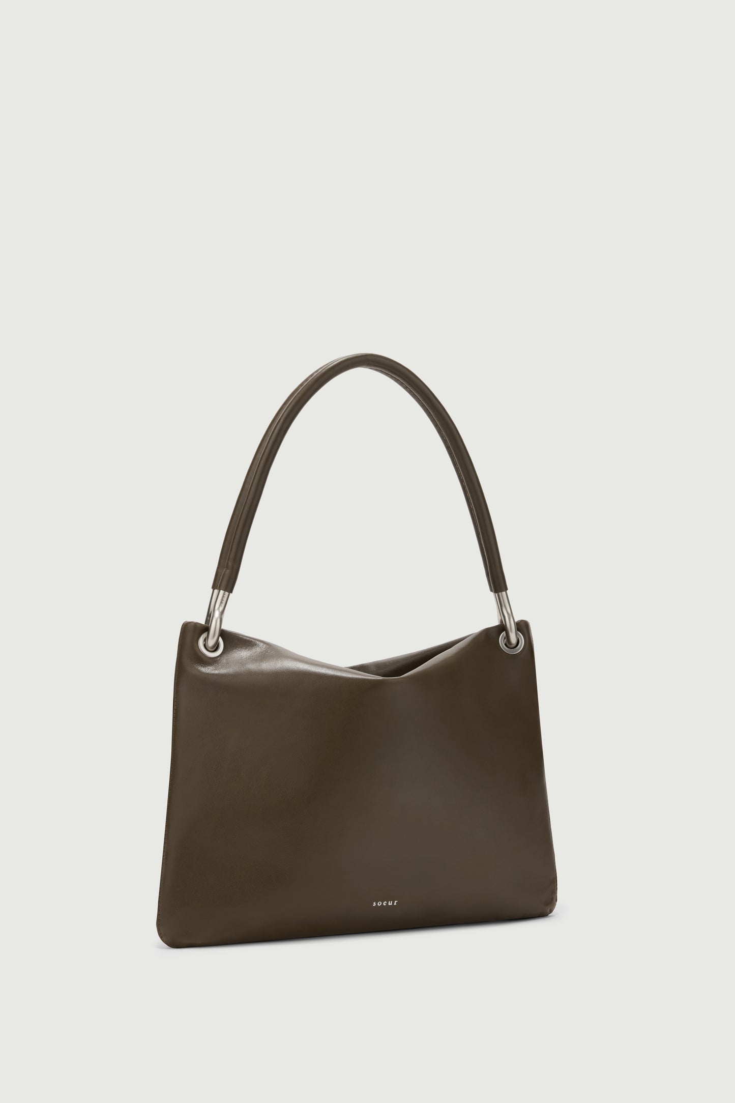 Gia Mini Tote Bag - Khaki - Leather - Women