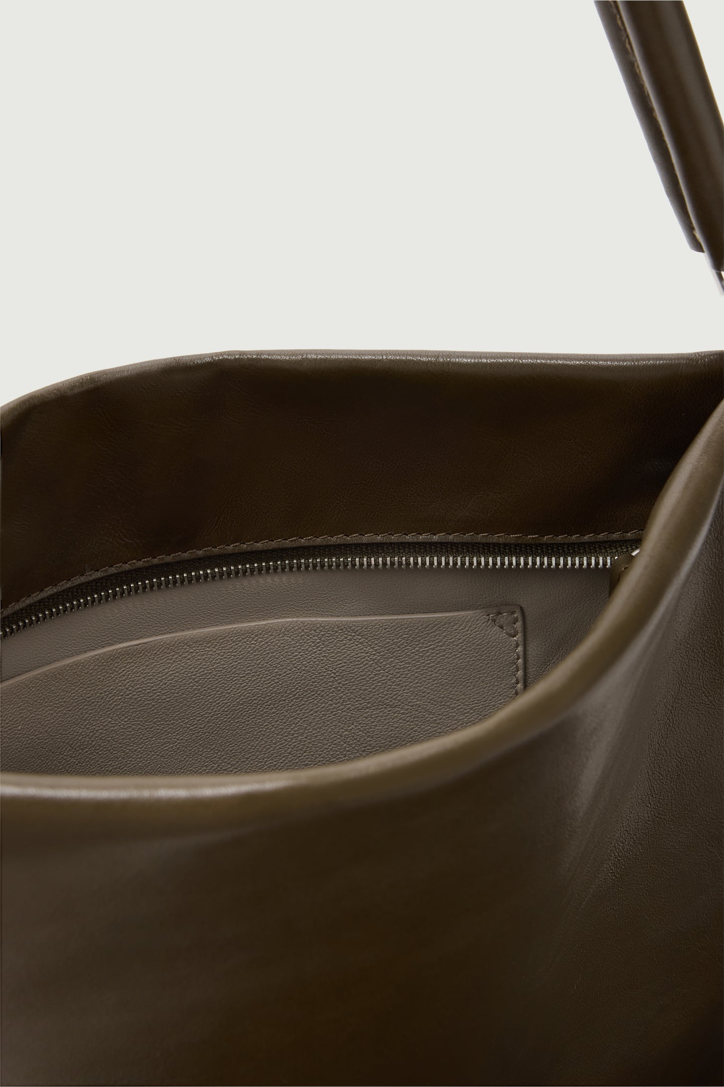 Gia Mini Tote Bag - Khaki - Leather - Women