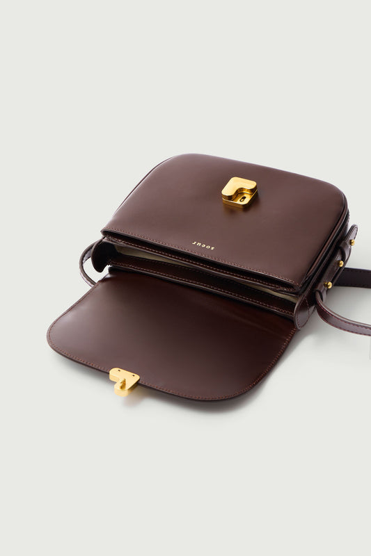 Bellissima Mini bag - Chocolate - Leather - Women